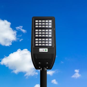 Вулична LED лампа на сонячній батареї VIA 100W/10000 mAh 3,2V 6000K IP65 + дистанційне керування