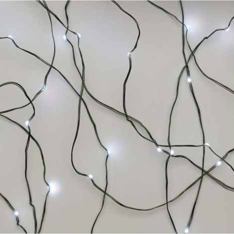 Вулична різдвяна LED гірлянда 75xLED/12,5м IP44 холодне біле світло