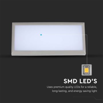 Вуличний світлодіодний настінний світильник LED/20W/230V 4000K IP65