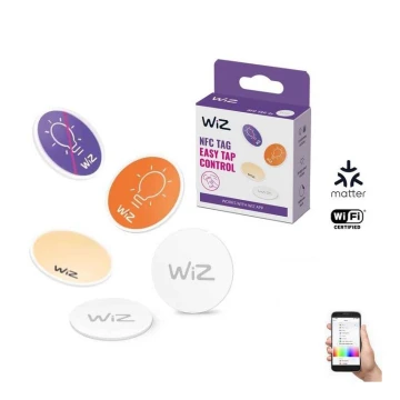 WiZ - NFC Самоклеюча бирка для керування освітленням 4 шт.