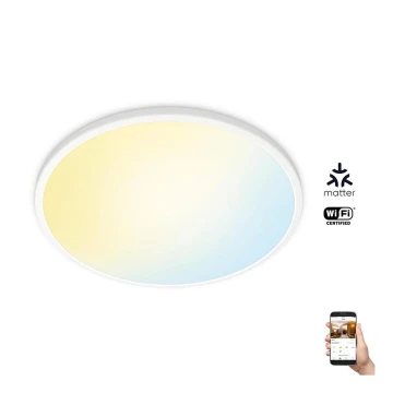 WiZ - Стельовий світлодіодний світильник з регулюванням яскравості SUPERSLIM LED/32W/230V 2700-6500K Wi-Fi білий