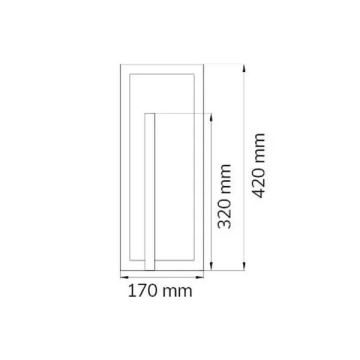 Wofi 11026 - Светодиодная настольная лампа с регулированием яркости ZENIT LED/11W/230V