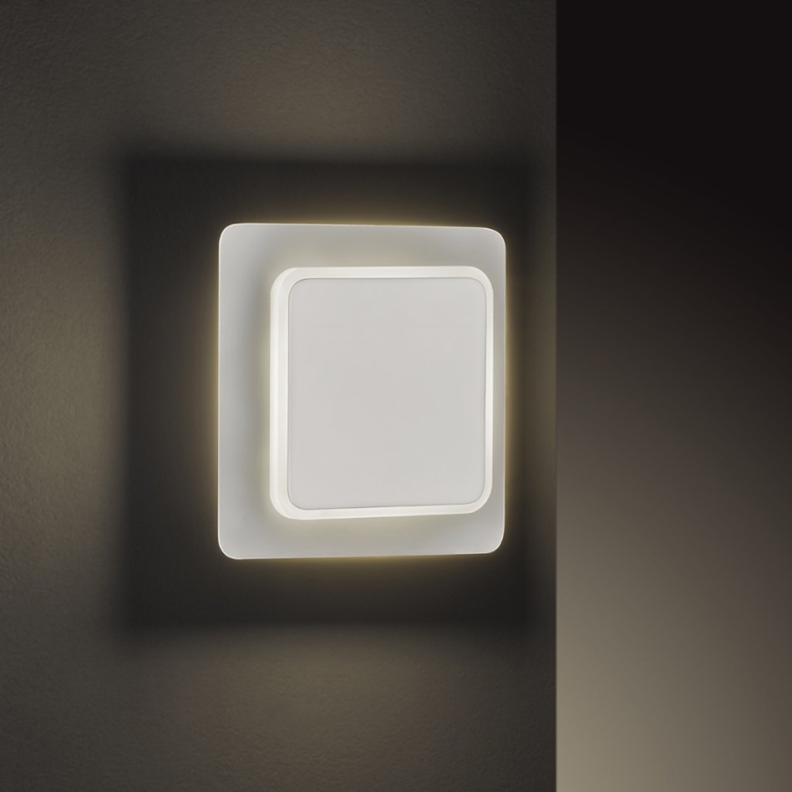 Wofi 4785.01.06.9000 - Светодиодный настенный светильник SUTTER LED/4,5W/230V белый