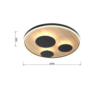 Wofi 9013-306L - Светодиодный потолочный светильник с регулированием яркости REIMS LED/40W/230V