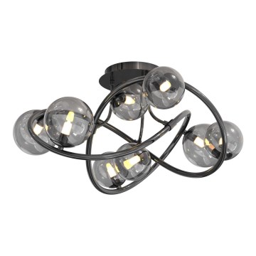 Wofi 9014-805 - Пристельова LED люстра NANCY 8xG9/3,5W/230V чорний хром