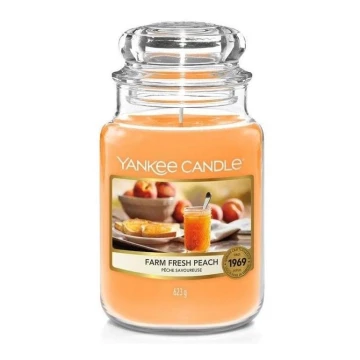 Yankee Candle - Ароматическая свеча FARM FRESH PEACH большой 623 г 110-150 часов