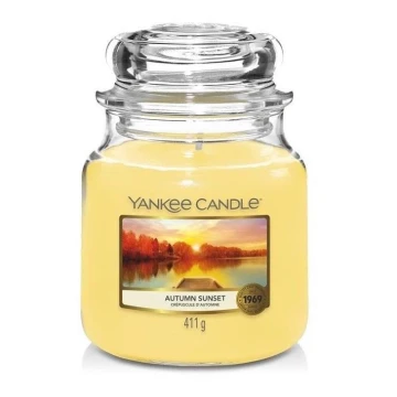 Yankee Candle - Ароматична свічка AUTUMN SUNSET середній 411г 65-75 год.