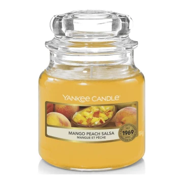Yankee Candle - Ароматична свічка MANGO PEACH SALSA мала 104г 20-30 год.