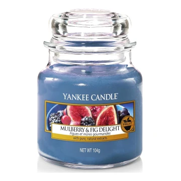 Yankee Candle - Ароматична свічка MULBERRY & FIG DELIGHT мала 104г 20-30 год.
