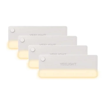 Yeelight - НАБОР 4x Светодиодное мебельное освещение с датчиком LED/0,15W/5V 2700K