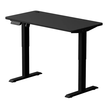 З можливістю регулювання по висоті письмовий стіл LEVANO 120x60 см чорний