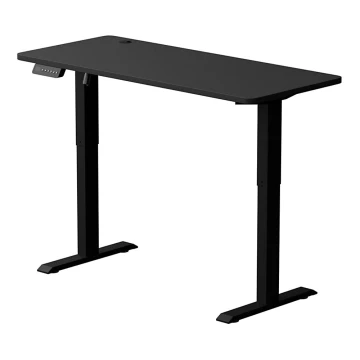 З можливістю регулювання по висоті письмовий стіл LEVANO 140x60 см чорний