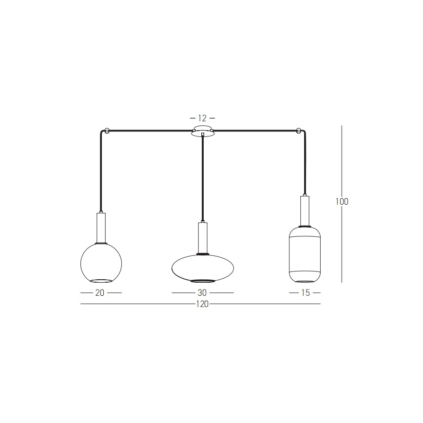 Zambelis 22151 - Подвесная люстра 3xE27/40W/230V золотистый