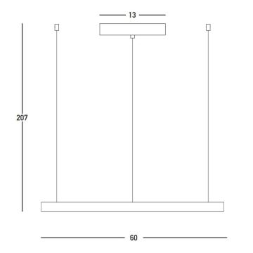 Zambelis 23032 - Светодиодная подвесная люстра с регулированием яркости LED/28W/230V 3000K диаметр 60 см золотистый