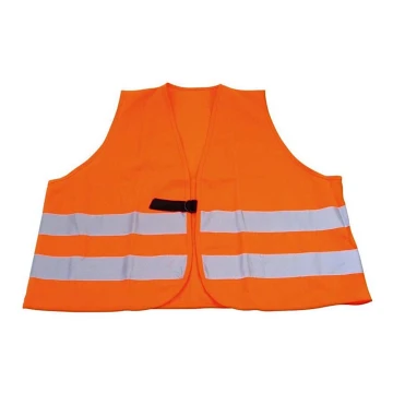 Жилет безпеки зі світловідбивними стрічками помаранчевий розмір UNI