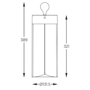 Zuma Line - LED Настільна акумуляторна лампа з регулюванням яскравості LED/1,2W/230V сірий IP54