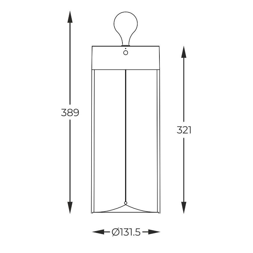 Zuma Line - LED Настільна акумуляторна лампа з регулюванням яскравості LED/1,2W/230V сірий IP54