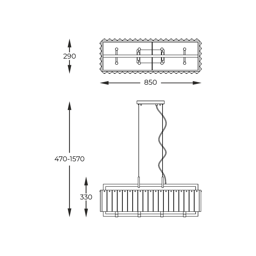 Zuma Line - Подвесная люстра 8xG9/42W/230V золотистый