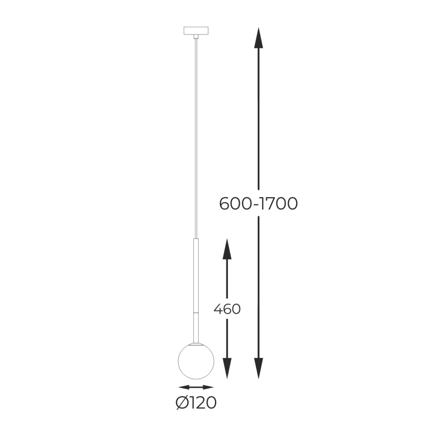 Zuma Line - Подвесная люстра 1xG9/4W/230V золотистый