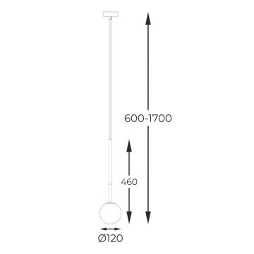 Zuma Line - Подвесная люстра 1xG9/4W/230V черный