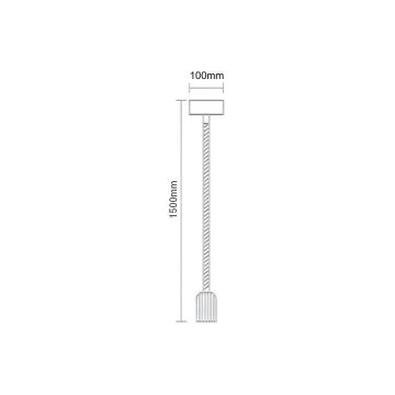 Кабель питания 1xE27/60W/230V 1,5 м