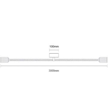 Кабель питания 2xE27/60W/230V 3 м