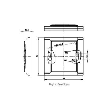 Кришка-заглушка на вимикач ELEMENT K 3902E-A00001 03