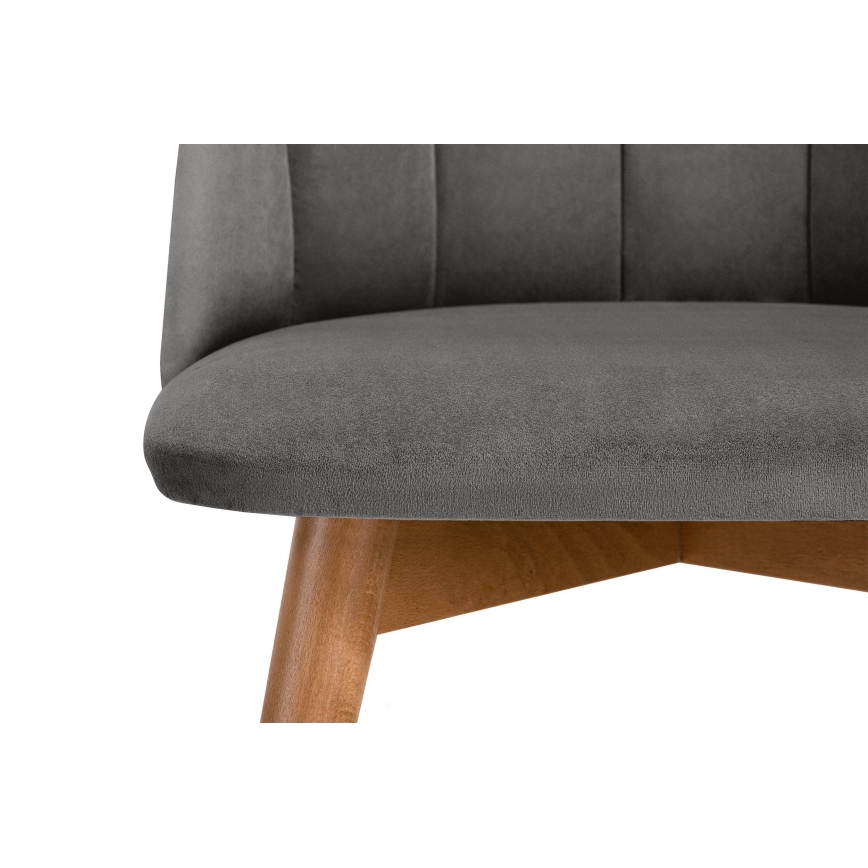 Обеденный стул BAKERI 86x48 см серый/бук