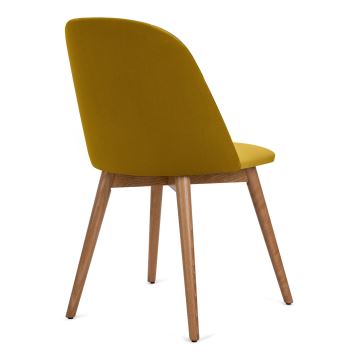 Обеденный стул BAKERI 86x48 см желтый/бук