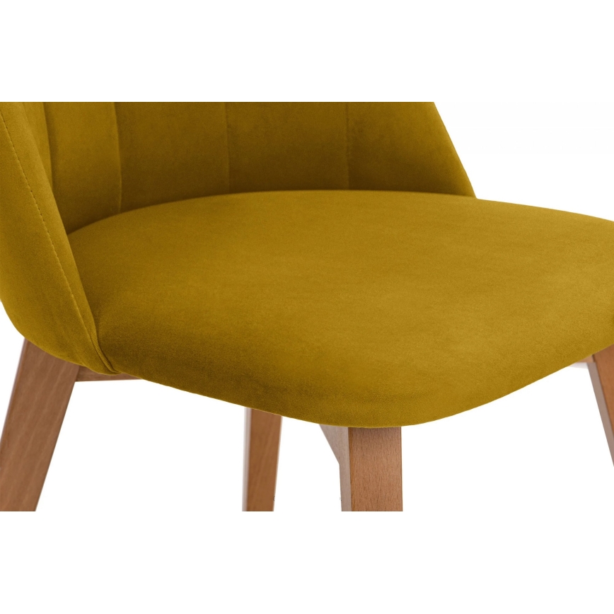 Обеденный стул RIFO 86x48 см желтый/бук