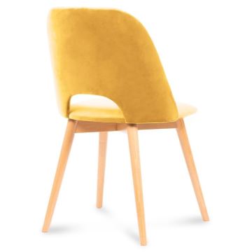 Обеденный стул TINO 86x48 см желтый/бук