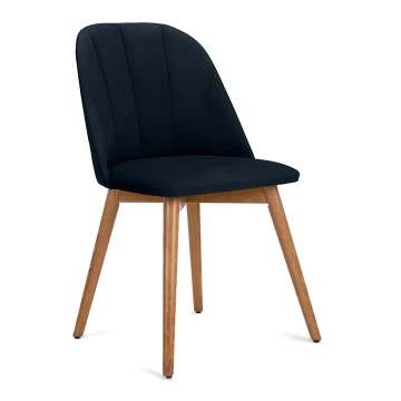 Обіднє крісло BAKERI 86x48 см темно-синій/бук