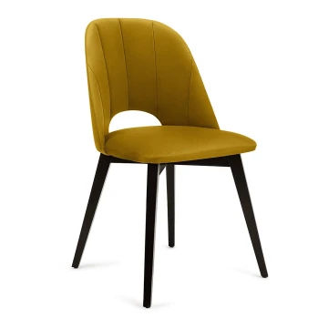 Обіднє крісло BOVIO 86x48 см жовтий/бук