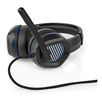 Ігрові навушники зі світлодіодним підсвічуванням та мікрофоном чорний