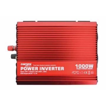 Інвертор (перетворювач напруги) мод. синус CARSPA 1000W/24/230V + USB