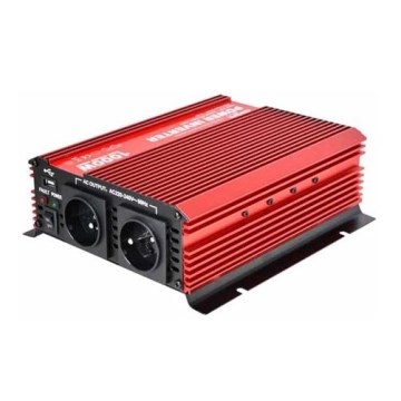 Інвертор (перетворювач напруги) мод. синус CARSPA 1000W/24/230V + USB